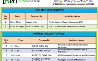 IGEN ENSAVCON 713– Conference on Energy Conservation action towards SDG Goals 7&13.