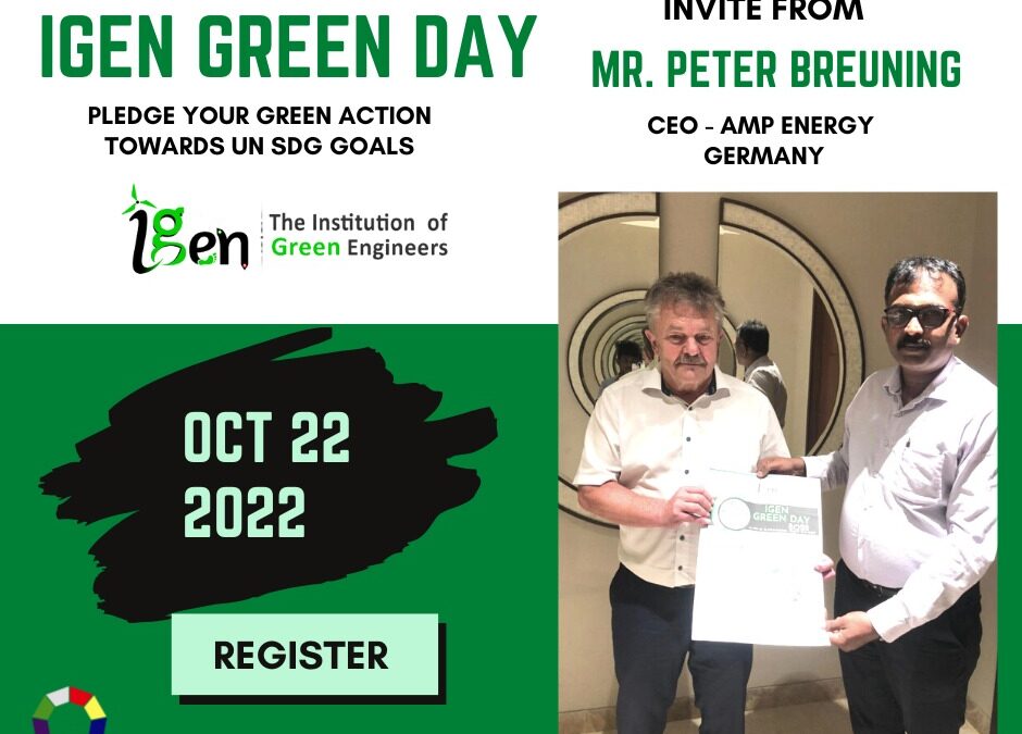 Are you worried on Red Society – Celebrate  IGEN GREEN DAY 2022 with GREEN Action