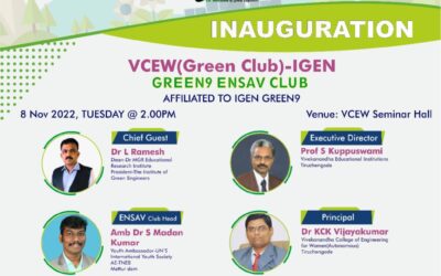 🎉🎉Invitation to participate in the inauguration of IGEN-GREEN9ENSAVCLUB at VIVEKANANDHA COLLEGE OF ENGINEERING FOR WOMEN, TIRUCHENGODE