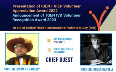 Warm welcome to participate “IGEN-NIEP UN International Volunteer Day Celebration 2022”