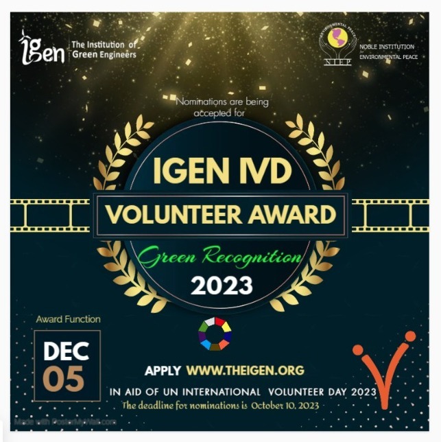 Nominations are being accepted for the “IGEN-IVD Volunteer Recognition Award 2023