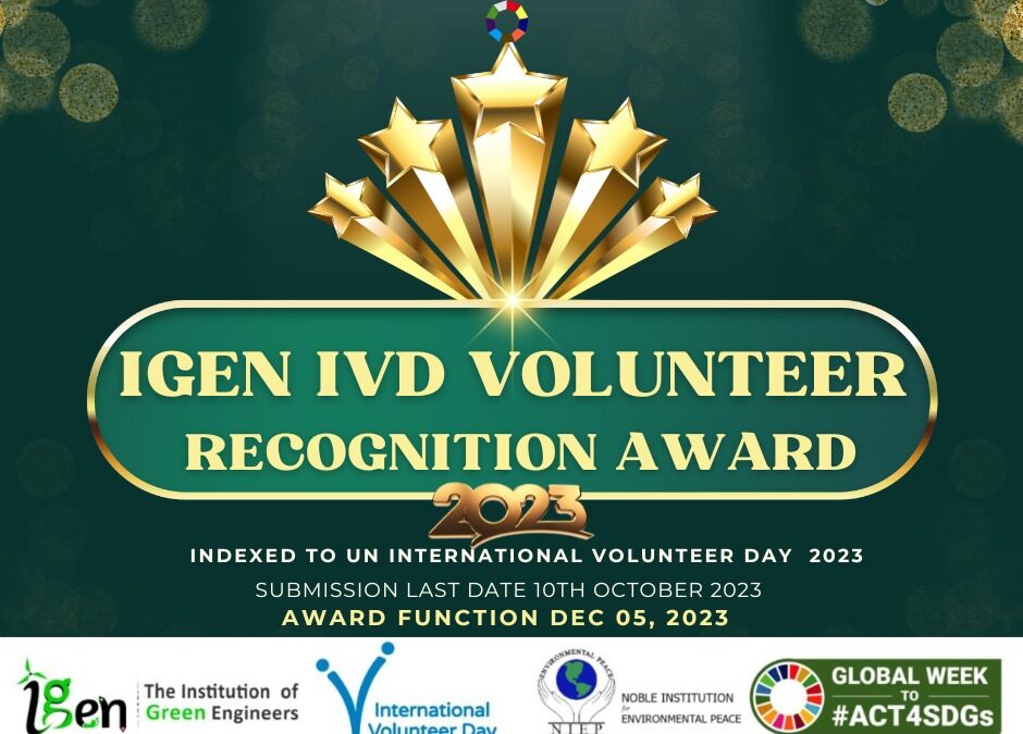 Final Notification – Calling Nomination for Second Edition of “IGEN-IVD Volunteer Recognition Award 2023