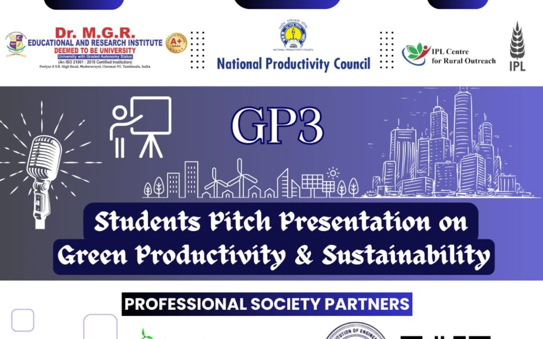 Inviting Students to Participate in Pitch Presentation on “Green Productivity and Sustainability “