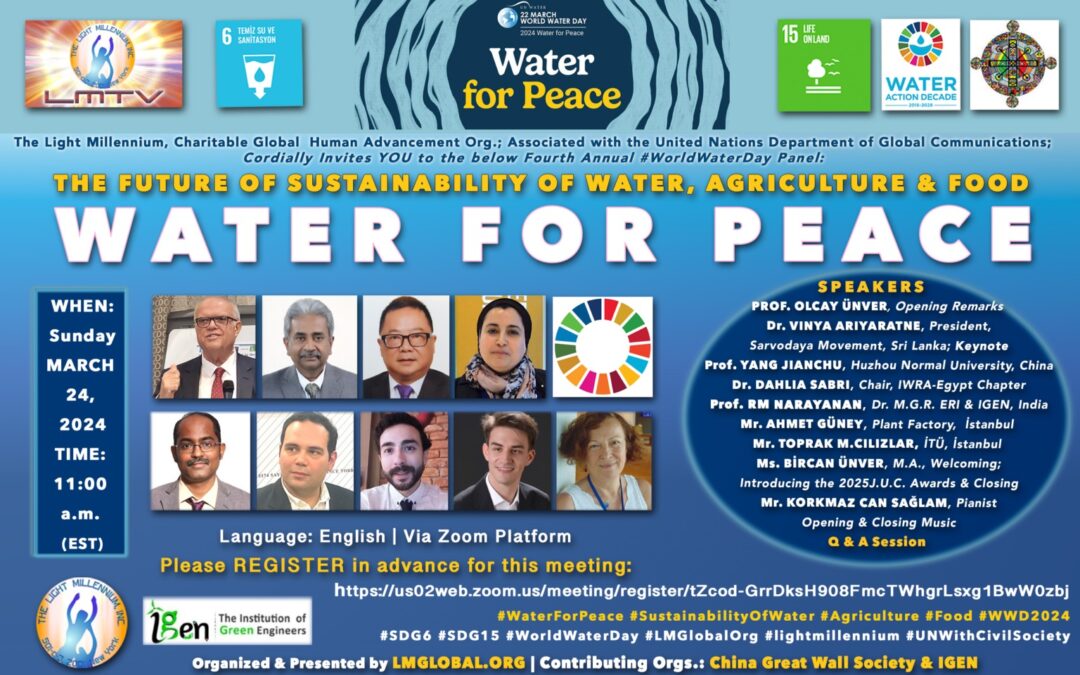 #theigen partnered LMGlobal UNDESA 4th Annual #WorldWaterDay  #WaterForPeace  Pannel Meet