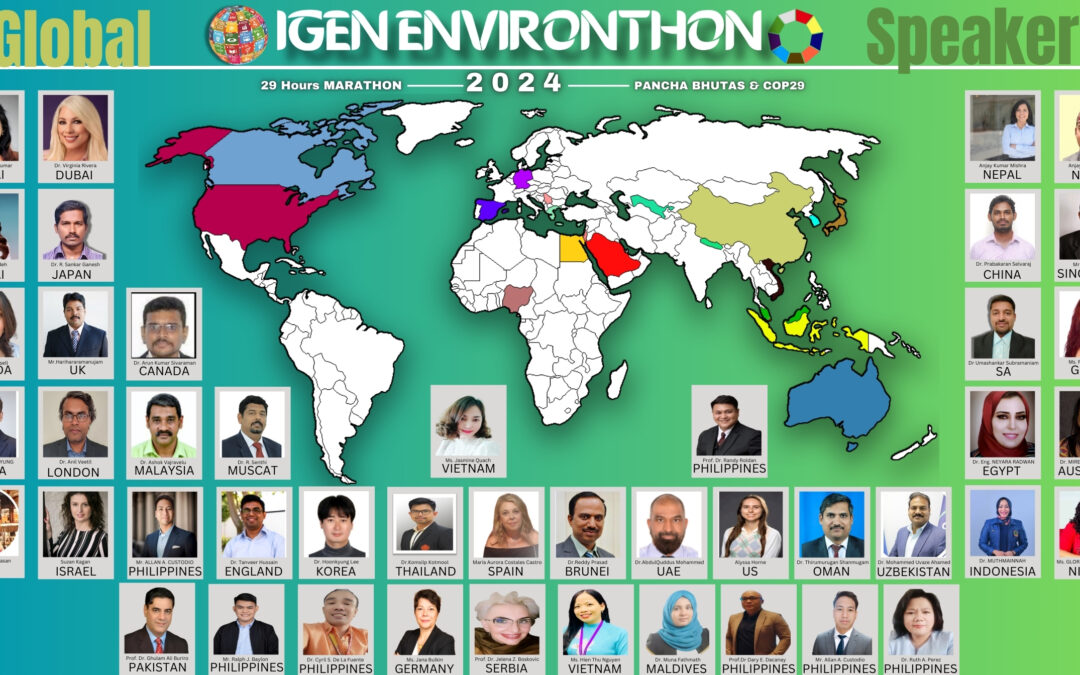 🌍 LAUNCH OF IGEN ENVIRONTHON 2024 GLOBAL SPEAKERS CONNECTED 29 COUNTRIES 🌍