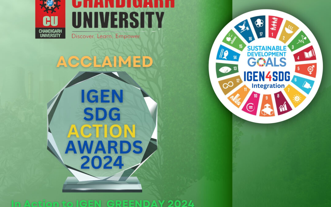 In honor of IGEN Green Day 2024, Team IGEN is pleased to announce that Chandigarh University has won the IGEN SDG Action Award 2024. Over five hundred individuals implemented SDG green action.