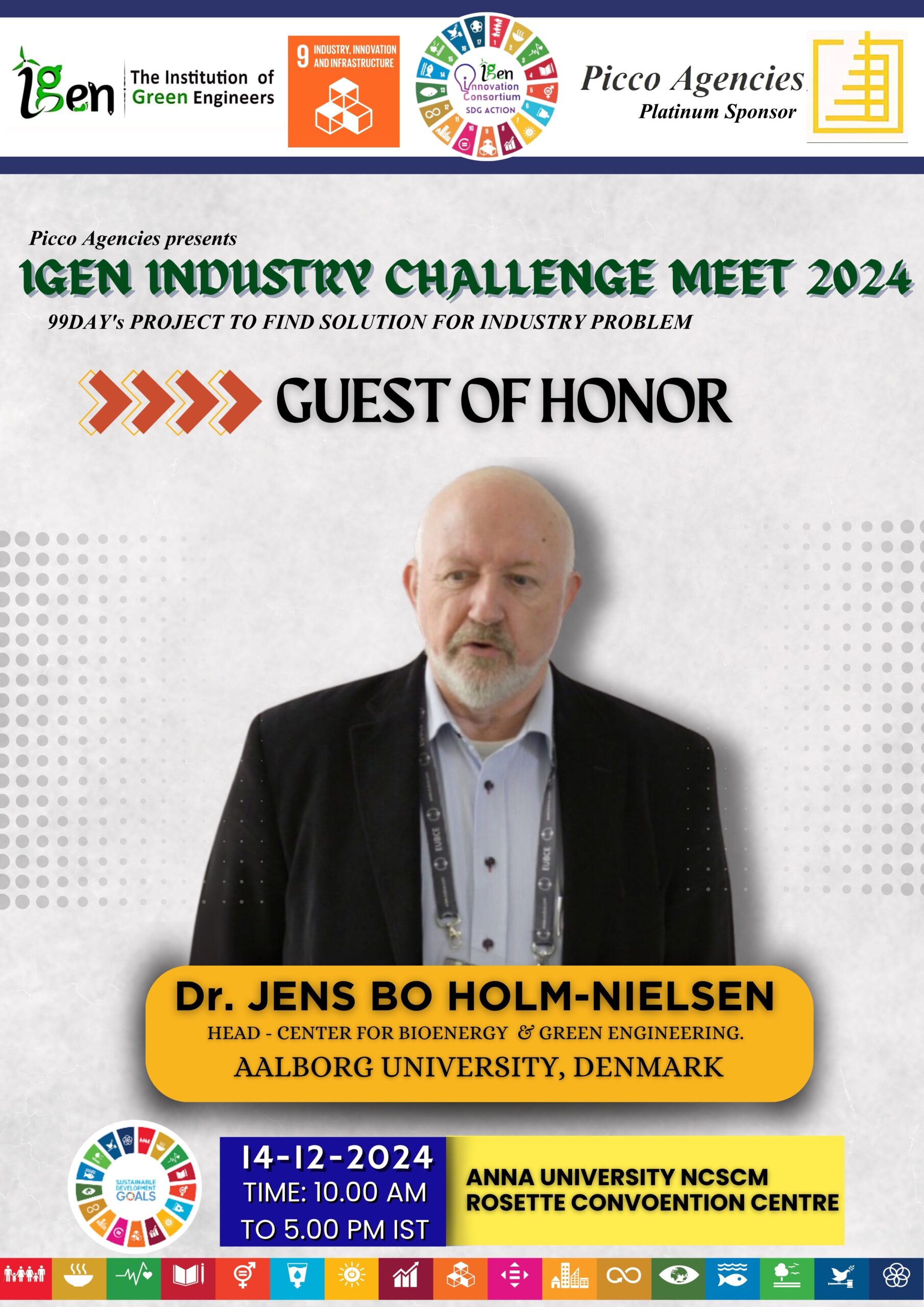 Welcome Our Guest of Honor of IGEN INDUSTRY CHALLENGE MEET 2024