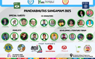 Welcome all Special Guest and Panellist to Panchabhutas Sangamam 2025