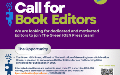📢 Call for Editors – The Green IGEN Press (2025 Titles)